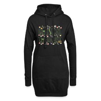 Physiothérapeute - Sweat-shirt à capuche long Femme - noir - Devant