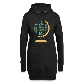 Professeur d'histoire - Sweat-shirt à capuche long Femme - noir - Devant