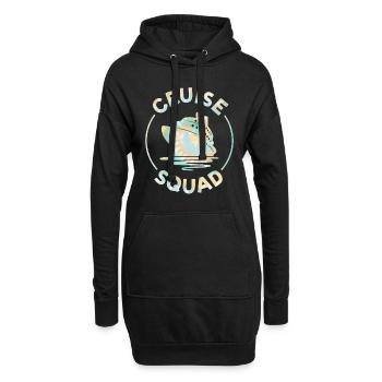 First Time Cruiser Cruise 2022 Tie Dye Print - Sweat-shirt à capuche long Femme - noir - Devant