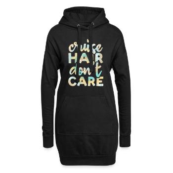 Cruise Hair spielt keine Rolle Tie Dye Print - Hoodie-Kleid - Schwarz - Vorne
