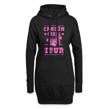 Tournée des filles de Cancun - Sweat-shirt à capuche long Femme - noir - Devant