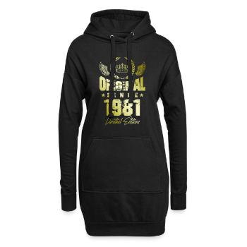 1981 limited edition - Hoodie-Kleid - Schwarz - Vorne