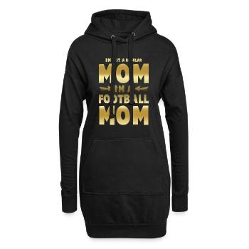 football mom mama - Hoodie-Kleid - Schwarz - Vorne