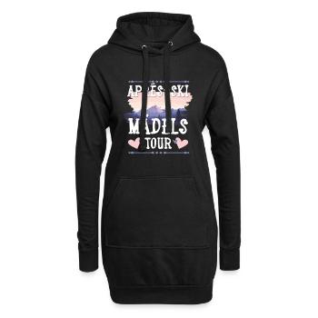 Apres SKi Mädels Tour - Hoodie-Kleid - Schwarz - Vorne