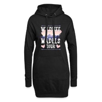 Wildlife Mädels Tour - Hoodie-Kleid - Schwarz - Vorne