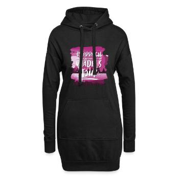 Österreich Mädels Tour - Hoodie-Kleid - Schwarz - Vorne
