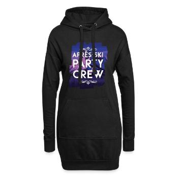 Apres SKi Party Crew - Hoodie-Kleid - Schwarz - Vorne