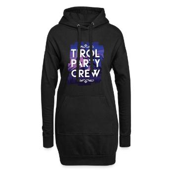 Tirol Party Crew - Sweat-shirt à capuche long Femme - noir - Devant