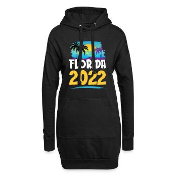 Floride 2023 - Sweat-shirt à capuche long Femme - noir - Devant