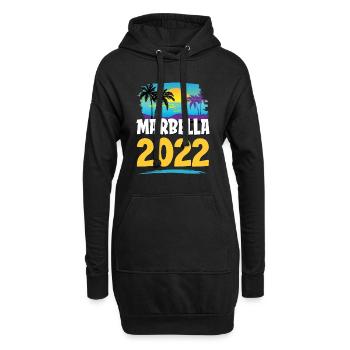 Marbella 2023 - Hoodie-Kleid - Schwarz - Vorne