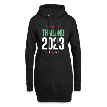 Thaïlande 2023 - Sweat-shirt à capuche long Femme - noir - Devant