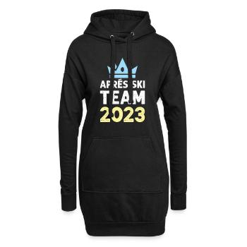 Apres Ski 2023 Krone - Hoodie-Kleid - Schwarz - Vorne