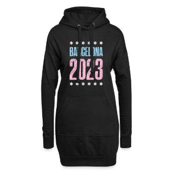 Barcelona 2023 - Hoodie-Kleid - Schwarz - Vorne