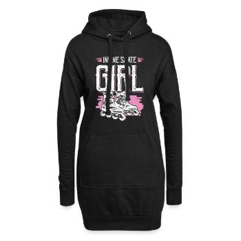 Skate Inline Girls - Sweat-shirt à capuche long Femme - noir - Devant