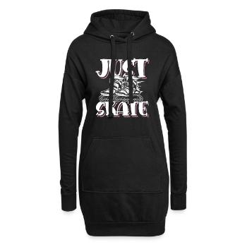 Patinage - Sweat-shirt à capuche long Femme - noir - Devant