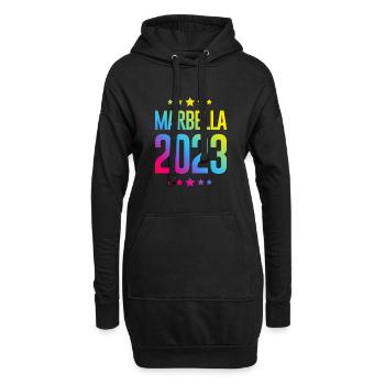 Marbella 2023 - Hoodie-Kleid - Schwarz - Vorne
