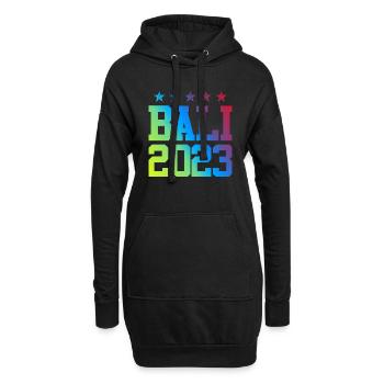 Bali 2023 - Hoodie-Kleid - Schwarz - Vorne