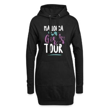 Mallorca Girls Tour - Hoodie-Kleid - Schwarz - Vorne