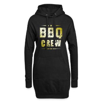 Équipe de barbecue - Sweat-shirt à capuche long Femme - noir - Devant