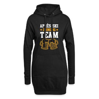 Équipe de boissons après-ski - Sweat-shirt à capuche long Femme - noir - Devant