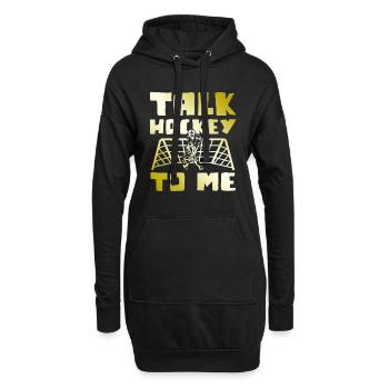 feldhockey sport - Hoodie-Kleid - Schwarz - Vorne