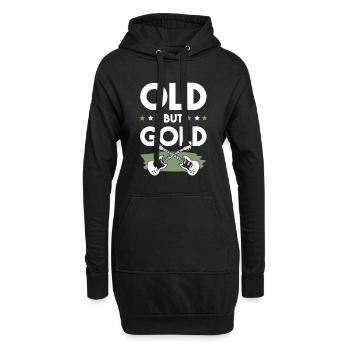 rock musik lustiger spruch - Hoodie-Kleid - Schwarz - Vorne