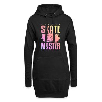 skate meister - Hoodie-Kleid - Schwarz - Vorne