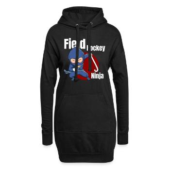 Goalkeeper Scoring Defender Player Field Hockey Ni - Hoodie-Kleid - Schwarz - Vorne