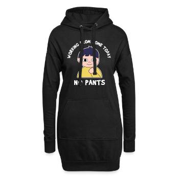 Drôle de design de travail à domicile pour Proud Pinoys - Sweat-shirt à capuche long Femme - noir - Devant