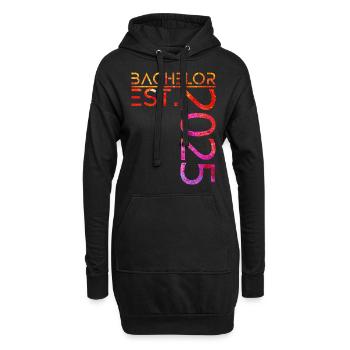 Bachelor est. 2025 - Hoodie-Kleid - Schwarz - Vorne