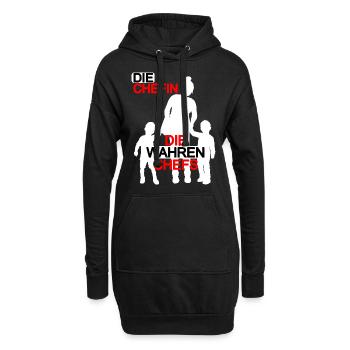 Mutter Sohn Partnerlook Muttertag Mama Söhne - Hoodie-Kleid - Schwarz - Vorne