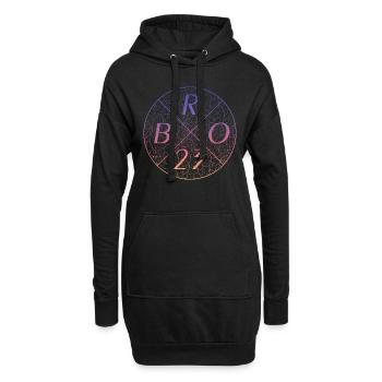 Bro 23 - Hoodie-Kleid - Schwarz - Vorne