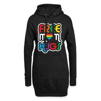 Gay Pride Schwul Lesbisch LGBT LGBTQ Geschenk - Hoodie-Kleid - Schwarz - Vorne