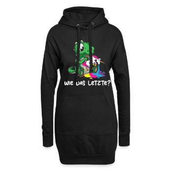Drachen Wie Das Letzte Drache frisst Einhorn - Hoodie-Kleid - Schwarz - Vorne