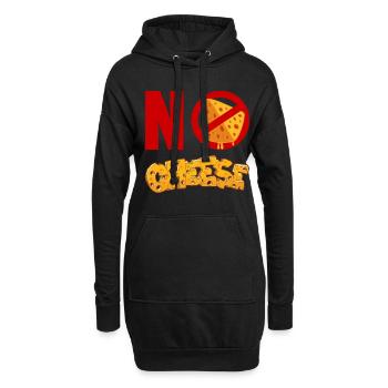 Pas de fromage pour ceux qui n’aiment pas le fromage - Sweat-shirt à capuche long Femme - noir - Devant