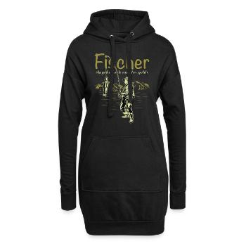 fisherman - Hoodie Dress - black - Front
