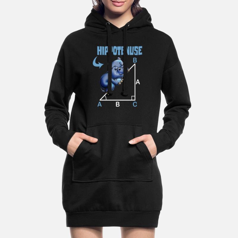 Math Hippotenuse Angular Function Hypotenuse Hippo Hoodie Dress