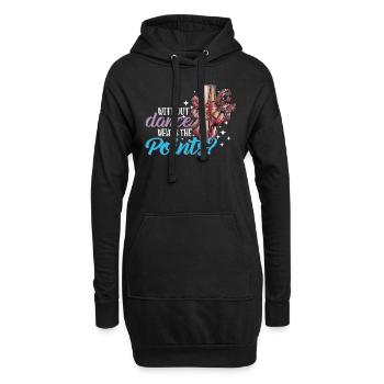 Ballett Schule Kinder Tanzverein Tanzveranstaltung - Hoodie-Kleid - Schwarz - Vorne