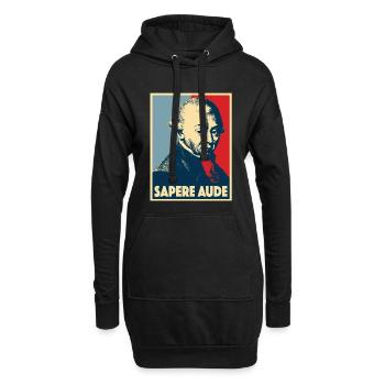 SAPERE AUDE - IMMANUEL KANT - Hoodie-Kleid - Schwarz - Vorne