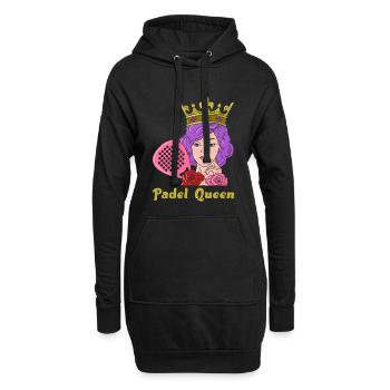 Padel Queen pour les joueurs de padel - Sweat-shirt à capuche long Femme - noir - Devant