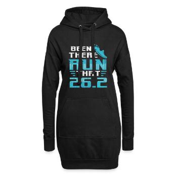 26.2 Been There Run That - Coureur de marathon complet - Sweat-shirt à capuche long Femme - noir - Devant