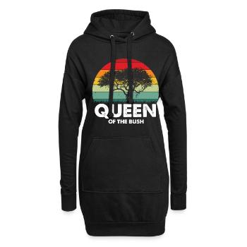 Safari Familienurlaub Design für Afrika Savanne - Hoodie-Kleid - Schwarz - Vorne