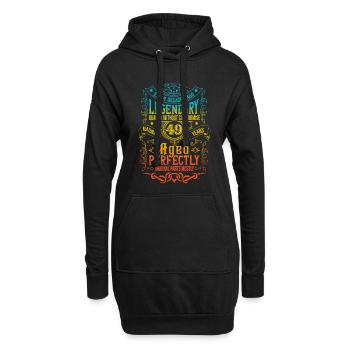 Vintage Légendaire - Vieilli parfaitement 49ème anniversaire - Sweat-shirt à capuche long Femme - noir - Devant
