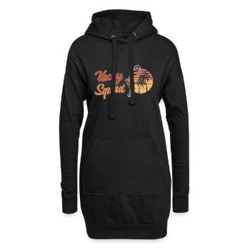Sommer Urlaubs Trip Familie & Freunde Vacay Squad - Hoodie-Kleid - Schwarz - Vorne