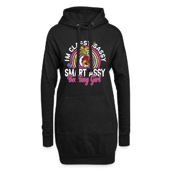 I'm Classy Sassy And A Bit Smart Assy Bowling Girl - Hoodie-Kleid - Schwarz - Vorne