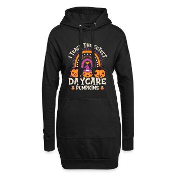 Halloween I Teach The Cutest Daycare Pumpkins - Hoodie-Kleid - Schwarz - Vorne