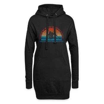 I Walk On Water Sliding Stones Curling - Hoodie-Kleid - Schwarz - Vorne