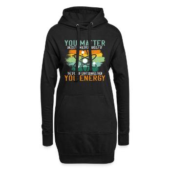 You Matter Unless You Multiply Yourself Science - Hoodie-Kleid - Schwarz - Vorne