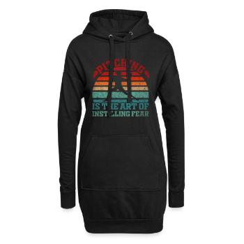 Pitching Is The Art of Instilling Fear Baseball - Hoodie-Kleid - Schwarz - Vorne