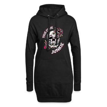 True Crime Junkie - Hoodie-Kleid - Schwarz - Vorne